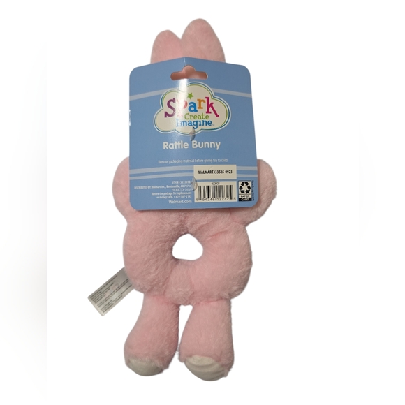 New Baby Girls Blanket/neck Pillow/rattle Bunny - Picture 5 of 6